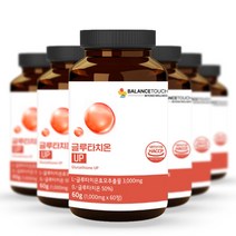 밸런스터치 글루타치온 효과 UP 영양제 석류 콜라겐 엘라스틴 1000mg X 60정, 6통