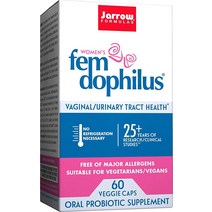 미국 Jarrow Formulas 펨도피러스 여성 유산균 10억 60캡슐, 10억 CFU, 30개(1팩)