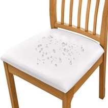 식탁 의자 천갈이 책상 화장대 의자 커버 1/2/4/6pcs 방수 다이닝 좌석 호텔 연회 웨딩 홈 Funda 신라 Escritorio, 2pc, 05 White Seat Cover