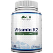 누 유 뉴트리션 비타민 K2 200mcg 365정 Nu U Nutrition Vitamin K2