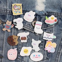아기자기한 일러스트 캐릭터 만화 아크릴 패션 핀 뱃지 19종