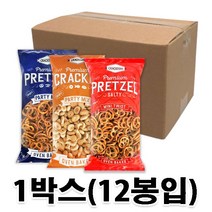 비파 프리미엄 프레첼 3종 박스판매/프렛첼/프레첼크래커/술안주과자/마른안주/간식/베이킹, 파티믹스크래커12입