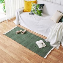 모던하우스 [필환경] 양면사용 가능한 리사이클 인도러그 60*150 어스그린 CB3222002