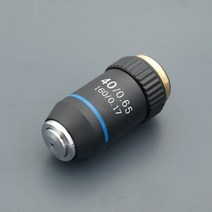 195 블랙 무색 대물 렌즈 4X 10X 20X 40X 60X 100X 현미경 RMS 20.2mm 부품 검은색, [04] 40X