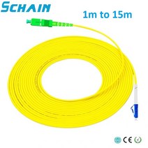 ojc 광케이블 sclc Fibra optica SC APC to LC UPC 단면 2.0mm PVC 단일 모드 광섬유 패치 케이블 점퍼 코, 03 3m, 1개