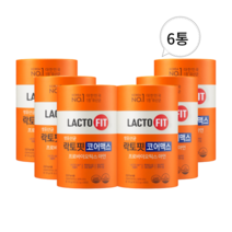 식약처 인증 종근당 락토핏 코어 코어맥스 아연 LACTO FIT 장 정착 면역 프롤린 생유산균 랏토핏 락토픽 라토핏 라토픽 라토피 장운동 배변활동 홈쇼핑 방송 건강 식품 정품, 6통 (12개월분), 60포