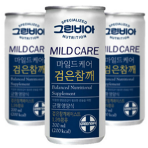 정식품 그린비아 마일드케어 검은참깨맛 환자영양식, 200ml, 60개