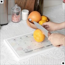 착색NO 방취 꽃무늬 베이킹 양면도마 커팅보드, 뮤-판 도마 사각3호