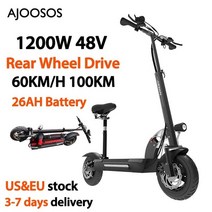 접이식 렌탈 휠 48V 26AH 접이식 전기 스쿠터 좌석 100KM 장거리 호버 보드 60 KM/H 킥 통근, 01 100km-26ah 48v