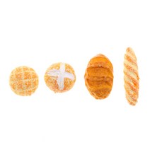 GHSHOP 4 조각 인형 집 미니어처 주방 음식 빵집 장식 노란 점토, 12th, 클레이, 옐로우