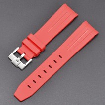 오메가 호환 가죽 시계줄 스트랩 스와치 오메가 스피드 마스터 조인트 MoonSwatch 20mm 곡선 엔드 고무 스