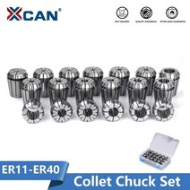 XCAN-AA 레벨 스프링 콜렛 척 세트 ER11 ER20 밀링 커터 용 척 CNC 선반 공구 홀더, CN, 19PCS ER32