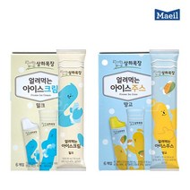 시리즈몰 매일유업 상하목장 얼려먹는 아이스크림 밀크맛6입 / 얼려먹는주스 망고맛6입 골라먹기, 밀크맛(6입)