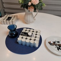 티라이트 미니 양초 무향 캔들 촛불 초 워머 용품 파티 향초 생일 100개 4시간, 레드가든베리(레드), 루가3개세트