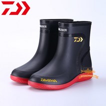 낚시복 Daiwa-낚시화 아웃도어 하이킹 피싱슈즈 남성용 미끄럼 방지 튼튼한 방수 플러스 벨벳 고무 장화, 07 45, 09 Picture Color 9