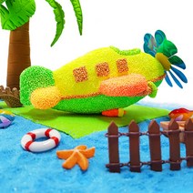 T_ DIY 방과후만들기 스치로폼 비행기만들기 10인용 클레이포함