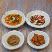 백자 두드림 원형찬기 핸드메이드 도자기 찬기 반찬그릇, 중