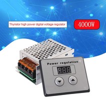 ac모터속도조절기 4000W 220V AC SCR 전압 레귤레이터 조광기 전기 모터 속도 온도 컨트롤러 + 온수기 용, 한개옵션0