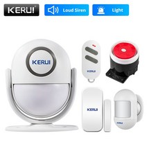무선초인종 무선차임벨 도어벨 KERUI P6 가정 차고 보안 경보 도난 방지 스마트 모션 PIR 문 및 창문 무선, 4.KIT3