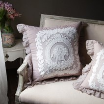 [ 꼬끄시그루 ] 샴 포셀라인 콜롬보 60x60 쿠션커버, ② 솜 포함