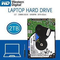 HDD wd 2tb 노트북 하드 드라이브 파란색 디스크 컴퓨터 내부 hdd hd 하드, 2.5