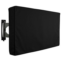 MY BAKERMAN 야외 방수 비바람에 견디는 TV 커버 55 quot야외 평면 스크린 TV-케이스 크기 147x94x13cm, [03] Black, [09] 70X75inch