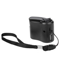 유니버설 USB 야외 여행 핸드 크랭크 충전기 비상 발전기 충전기 휴대 전화 카메라 디나모 휴대용 블루, 03 Black