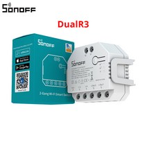 SONOFF DUALR3 듀얼 릴레이 모듈 Wifi DIY 미니 스위치 양방향 전력 계량 2 Gang/ Way 스위치 타이밍 Smart Home eWeLink APP, SONOFF DualR3 China