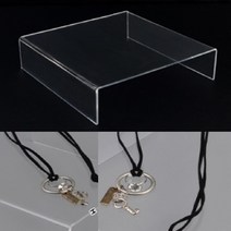 쥬얼리매장 목걸이쇼케이스 귀걸이매대 반지거치대 투명 플라스틱 210x210x60mm