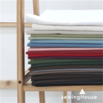 [대폭/린넨코튼]린넨 무지원단 26종, 25.먹색