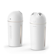아트박스/아이디스킨 아이리버 듀얼스팀맨 충전식 무선 미니가습기 2600mAh MH-50W, 밀키화이트