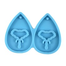 귀걸이 에폭시 수지 금형 키 체인 귀에 드롭 드롭 매달린 펜던트 실리콘 곰팡이 DIY 공예 주얼리 목걸이 캐스팅 금형, 코끼리 코