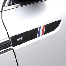 (모스트픽) 르노삼성 SM6 탈리스만 사이드 휀다 3색 라인 포인트 몰딩 커버 익스테리어 튜닝 용품, SM6-로고이니셜파리-화이트