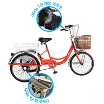 지오닉스 나누미 성인용삼륜자전거 어른용세발자전거 100% 완전조립 박스포장 삼륜자전거등받이포함 효도선물, 167cm, 베이지/브라운