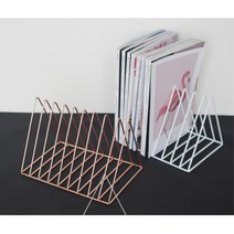 미용 네일샵 병원 감성 잡지 책 꽂이 서류함 책꽃이, 화이트