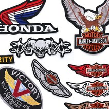 빅사이즈 할리 D 모터사이클 바이크 자수 마크 패치, 1.B서큘리티