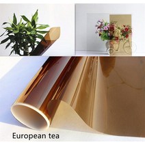 갈색 유리 필름 빛 어두운 차 인테리어 창 장식 이중 투명 발코니 스티커 Vinilo Adhesivo Para Muebles, CHINA, 30X100cm, [03] 파란