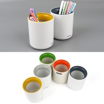 사무실 학교 탁상 원형 필기구 볼펜꽂이 안경꽂이 소품정리 리모컨꽂이, 1개, 프러시안 블루