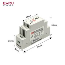 산업용 Din 레일 전원 공급 장치 스위치 단일 출력 15W 30W 5V 12V DR-15 DR-30 DR-60 -5 12/15/24, [04] 24V, [01] 15W, [01] 100-240V