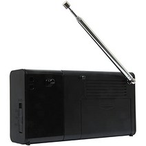 Sony ICF-P36 휴대용 아날로그 블랙 라디오 - 라디오(3.5mm 알칼리성 AA 휴대용 아날로그 AM FM)-25790, 컴팩트 수평