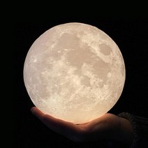 아트박스/트윈스파파 밝기조절 색상변환 3D 입체 달 조명 무드등 취침등, 옵션선택:사출성형방식형