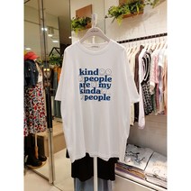 동아쇼핑 나인스텝 카인드 스마일 티셔츠 N22NT2601 WH
