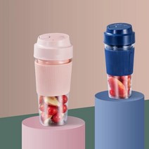 해독주스믹서기 과일 야채 채소 초고속 블랜더 믹서기 휴대용 전기 과즙 짜는기구 충전 미니 믹서 과즙 짜는기구 추출기 식품 밀크 쉐이크 주스 메이커 기계, 칼 2개