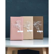 빼빼로꽃포장 낱개 빼빼로데이 프리저브드 선물포장 2 type, 빼빼로 기본, 크라프트+안개꽃