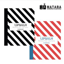 마타바 코스메틱 스티커 립밤_줄무늬 1set_블랙