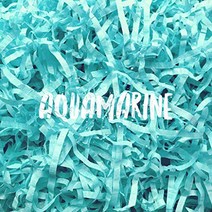 Aquamarine Aqua Blue Shredded Tissue Paper Shred Hamper Gift Box Basket Filler Fill Christmas Easter, 1