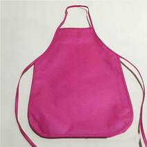 부직포 턱받이 앞치마 소년 소녀 앞치마 방수 그림 앞치마 활동 미술 그림 클래스 공예 뜨거운, 로즈 레드, 로즈 레드