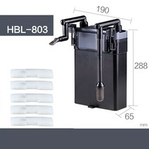 어항여과기 열대어 키우기 어항 벽걸이 수족관 외부 잔디 탱크 필터, 13.HBL-803 - EU Adapter Plug