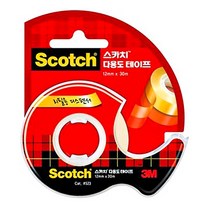 스카치 다용도 테이프 디스펜서 523 12mm x 30m, 4개
