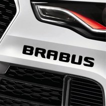 브라부스 BRABUS 로고 자동차 꾸미기 차량 장식 글자 스티커, 레드